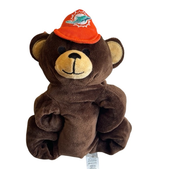 Miami Dolphins Plush Slap Bracelet Bear Forever Collectibles Fan Merchandise - Picture 1 of 8